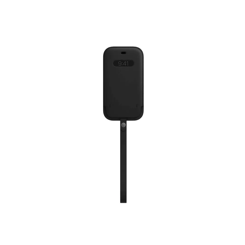 Housse en Cuir avec MagSafe Apple iPhone 12 & 12 Pro Noir