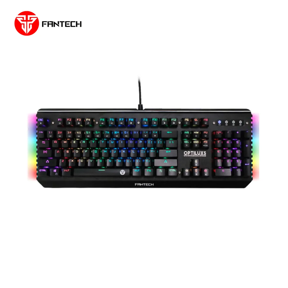 Clavier Gamer Filaire Fantech OPTILUXS MK884RGB (QWERTY) Noir