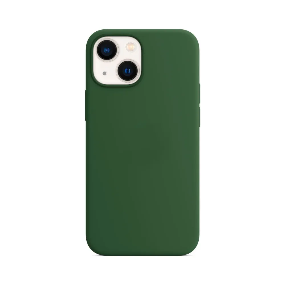 Coque Silicone Compatible pour Apple iPhone 13 Mini Vert Foncé