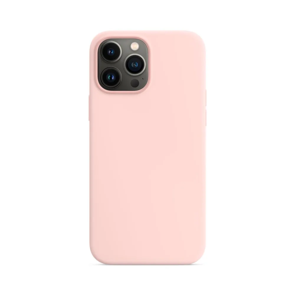 Coque Silicone Compatible pour Apple iPhone 13 Pro Max Rose Gold