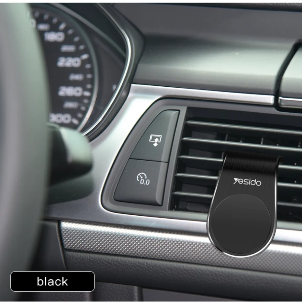Support Smartphone Magnétique pour Voiture Yesido C64 (Grille d'Aération) Noir — vue 2