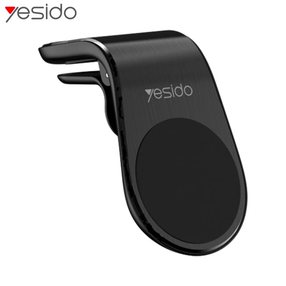 Support Smartphone Magnétique pour Voiture Yesido C64 (Grille d'Aération) Noir