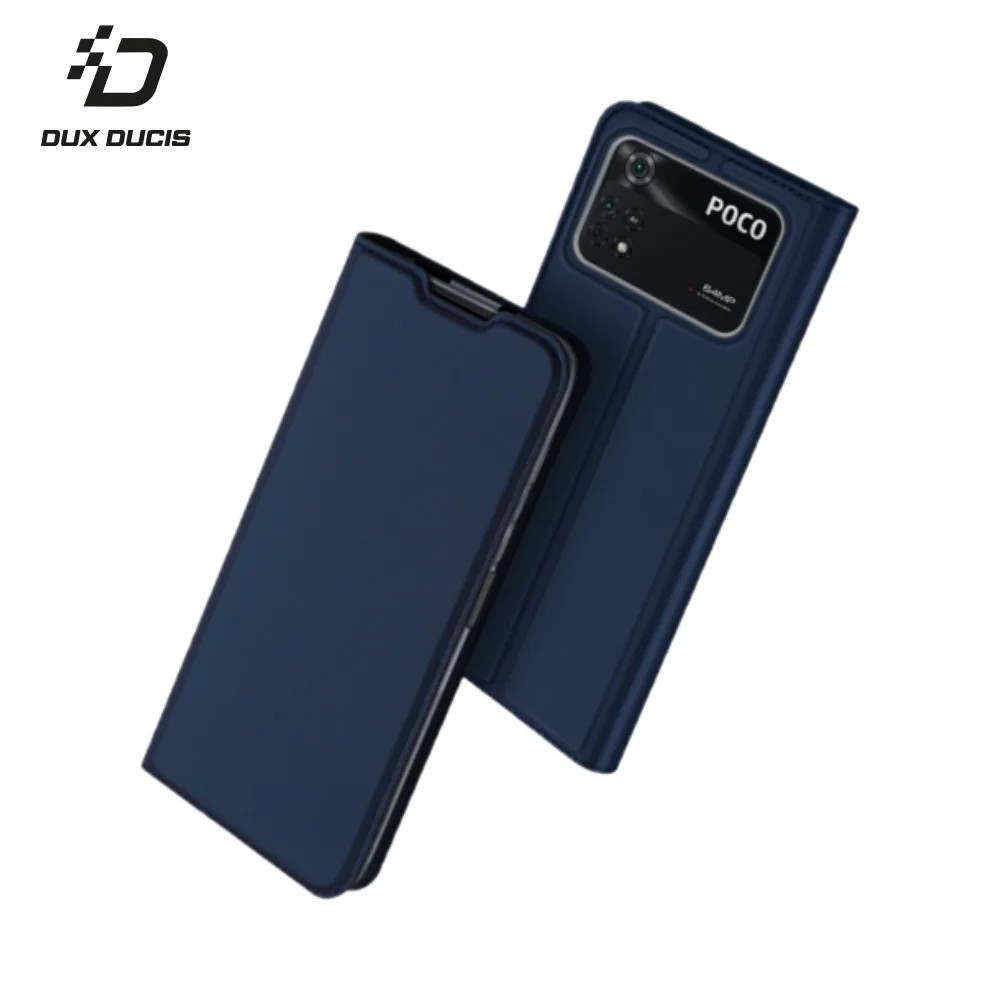 Housse de Protection Skin Pro Dux Ducis pour Xiaomi Poco M4 Pro 4G Bleu