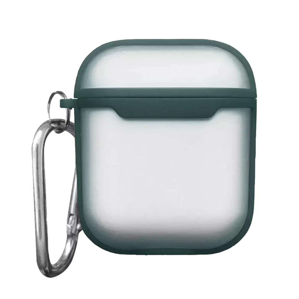 Protection Silicone Transparent pour Boitier AirPods 1er & 2e Génération Bleu Lac