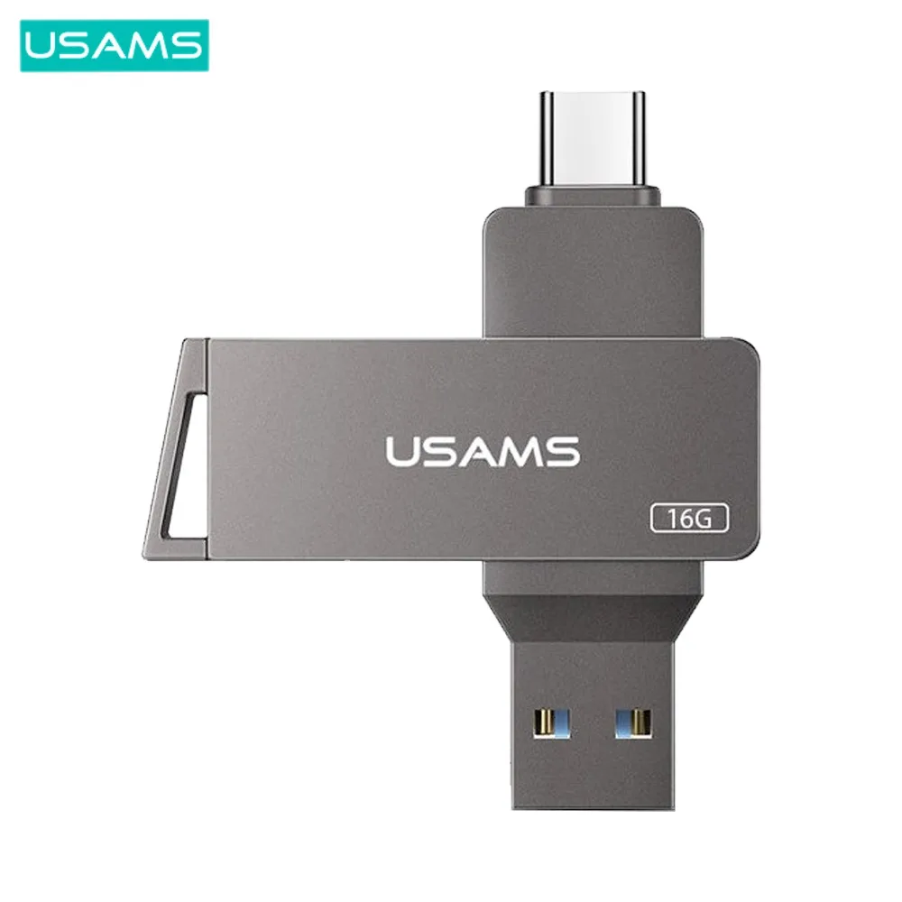Clé USB Usams Type C + USB 3.0 (16GB) Noir