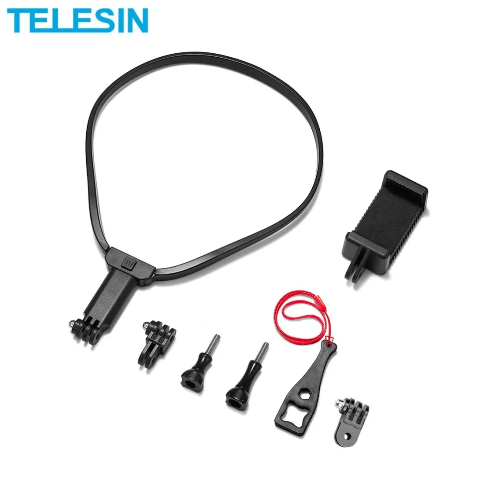 Support Tour de Cou TELESIN pour GoPro et Smartphone — vue 2