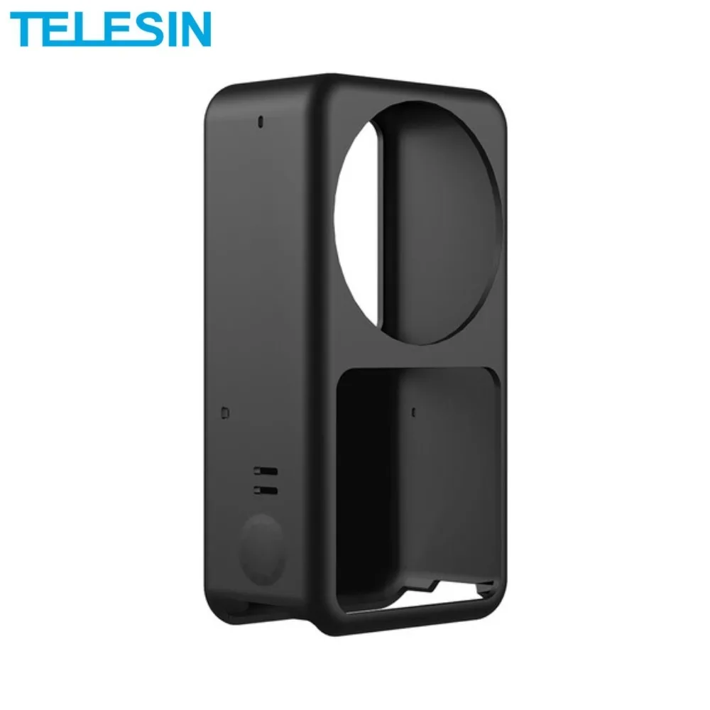 Coque Silicone TELESIN pour DJI Action 2 Dual-Screen Combo Noir — vue 2