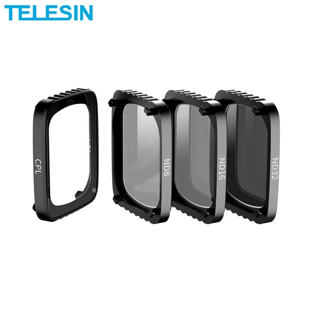 Kit de Filtre Lentille TELESIN pour Drone DJI Air 2S (ND8 + ND16 + ND32)
