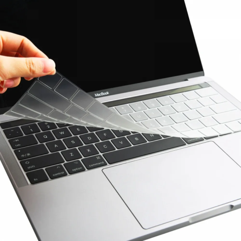 Protection Clavier TPU Wiwu pour MacBook Pro 13" Touch Bar Retina A1706, A1989, A2159 & MacBook Pro 15" Touch Bar Retina A1707, A1990 Transparent — vue 2
