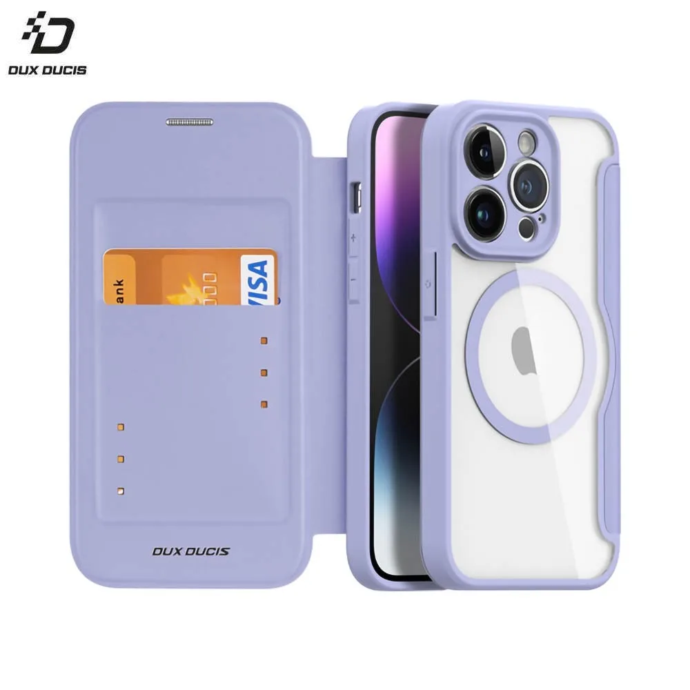 Housse de Protection Skin X Pro Dux Ducis pour Apple iPhone 14 Pro MagSafe Violet Clair — vue 3