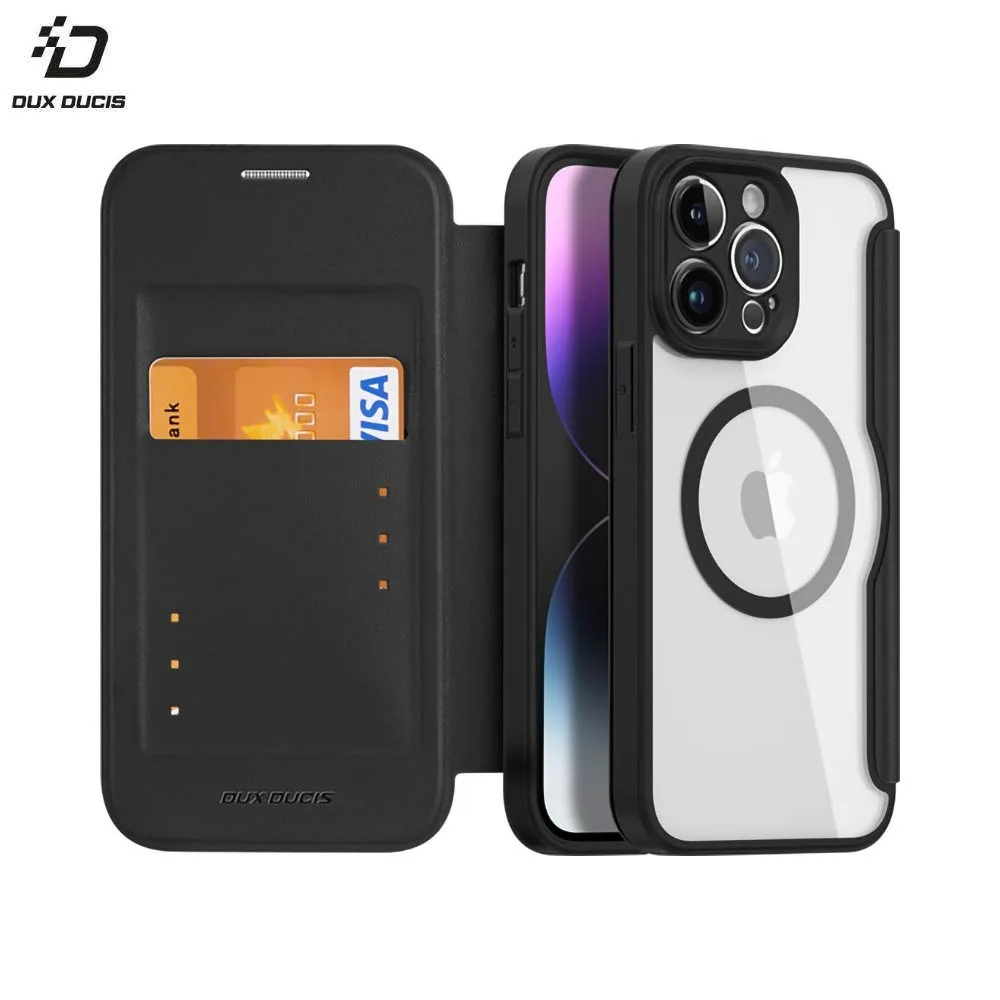 Housse de Protection Skin X Pro Dux Ducis pour Apple iPhone 14 Pro Max MagSafe Noir — vue 3