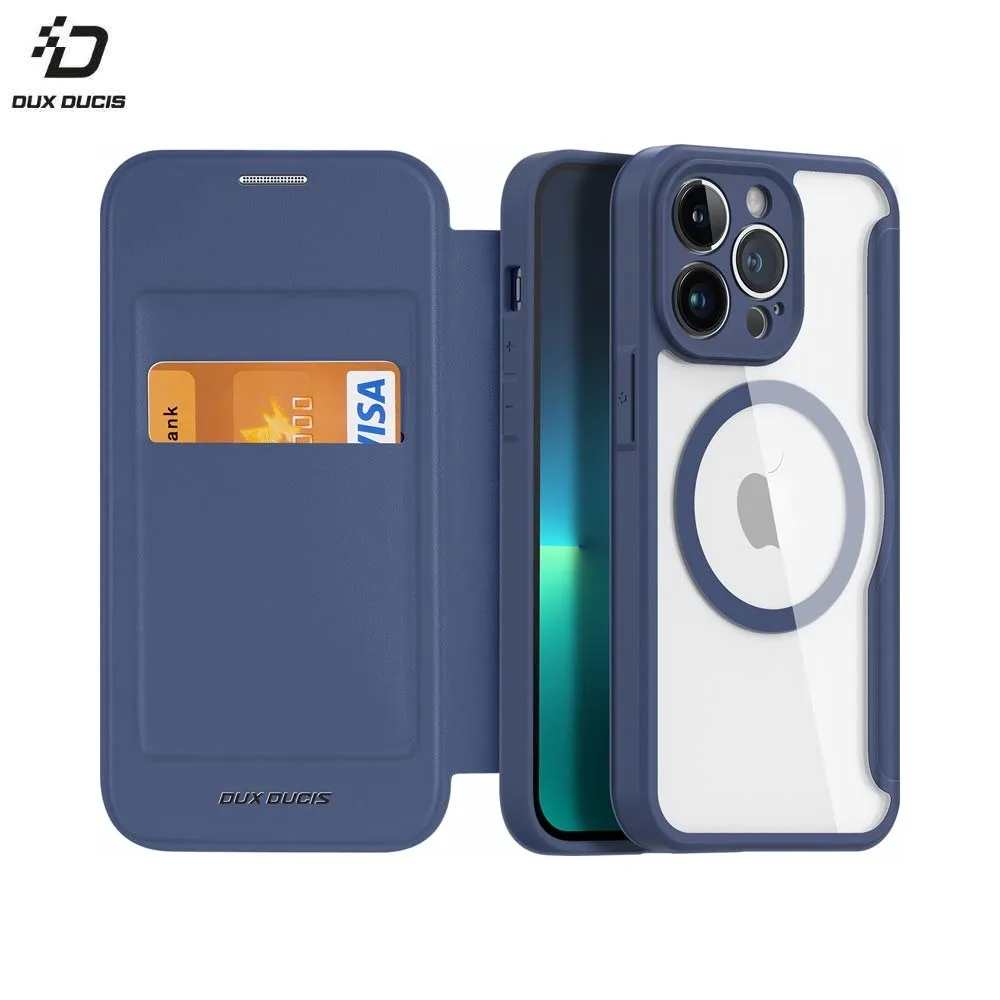 Housse de Protection Skin X Pro Dux Ducis pour Apple iPhone 13 Pro MagSafe Bleu — vue 3