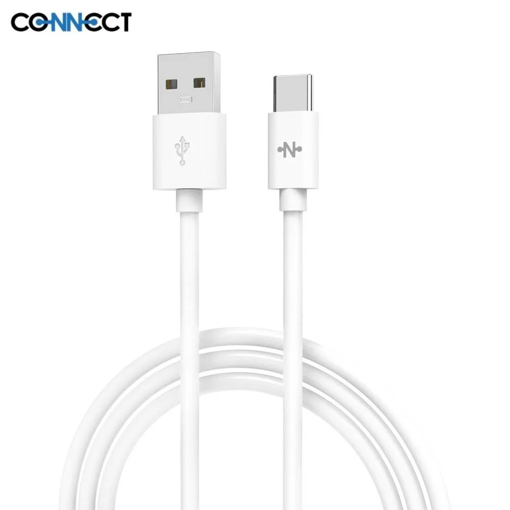 Câble Data USB vers USB-C CONNECT 15W (1m) Blanc
