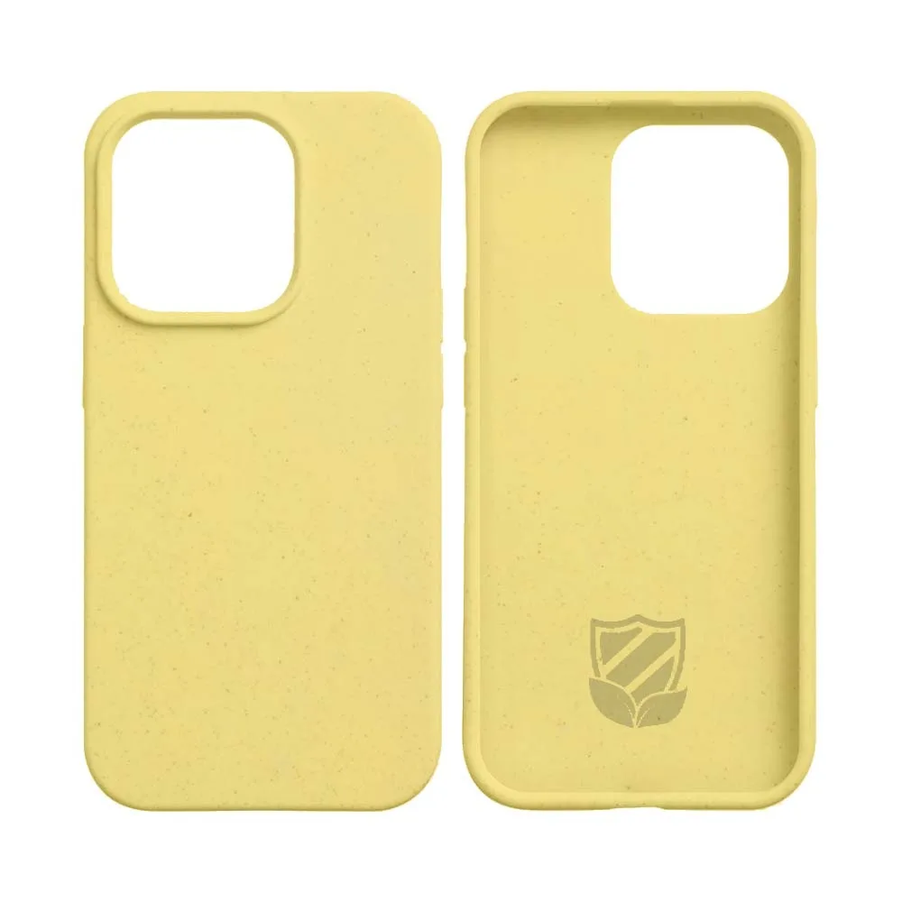 Coque Bambou Biodégradable PROTECT pour Apple iPhone 14 Jaune