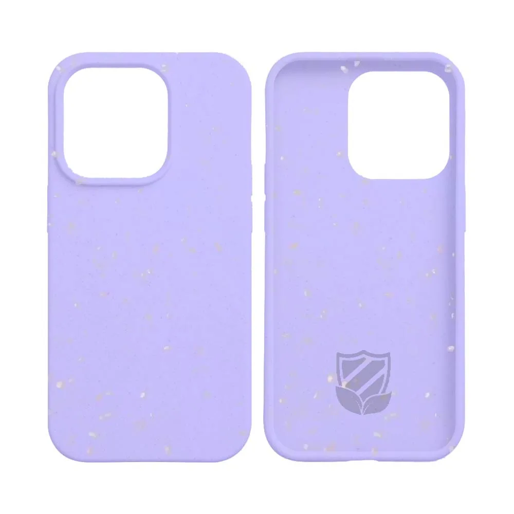 Coque Bambou Biodégradable PROTECT pour Apple iPhone 14 Violet Clair — vue 2