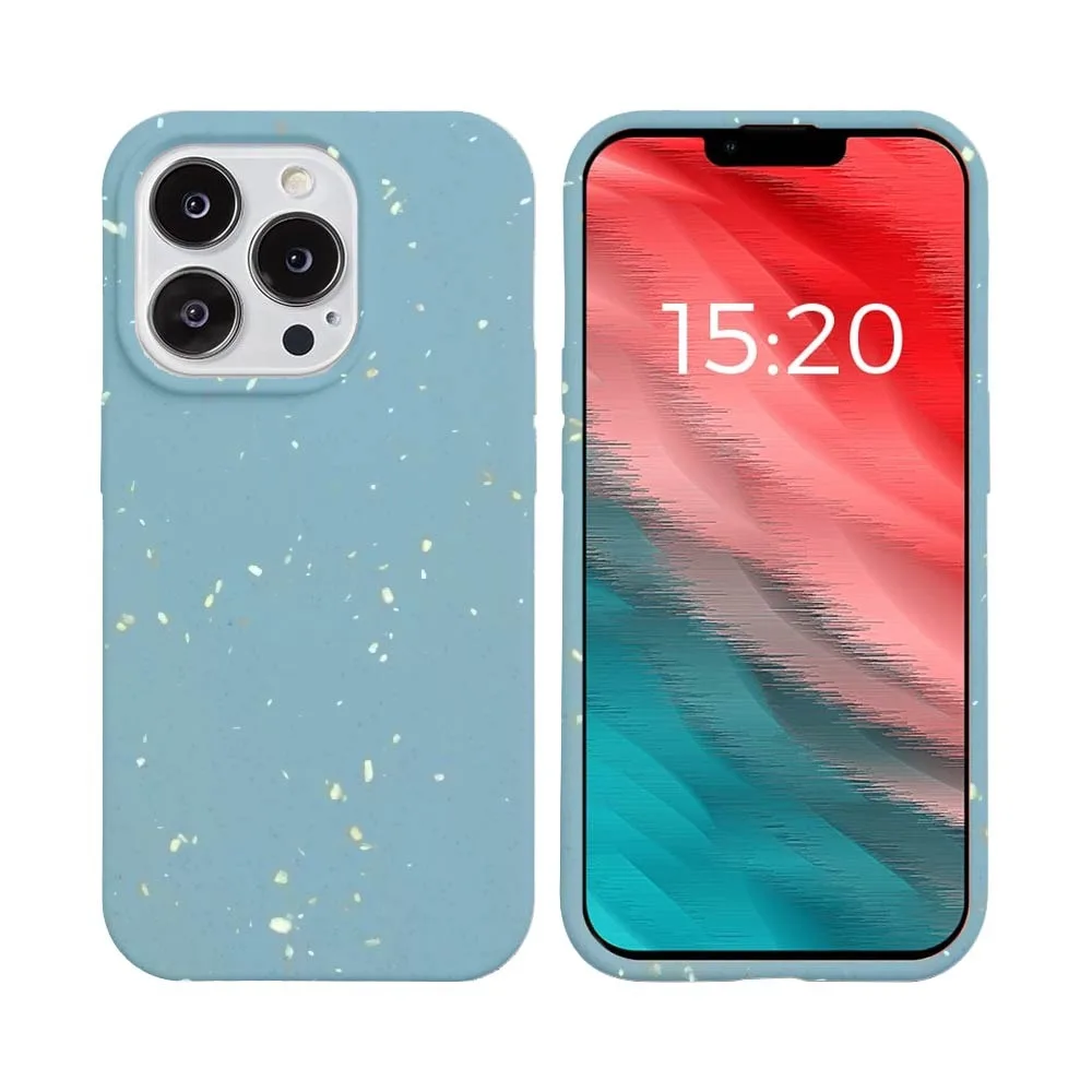 Coque Bambou Biodégradable PROTECT pour Apple iPhone 14 Pro Max Bleu — vue 2