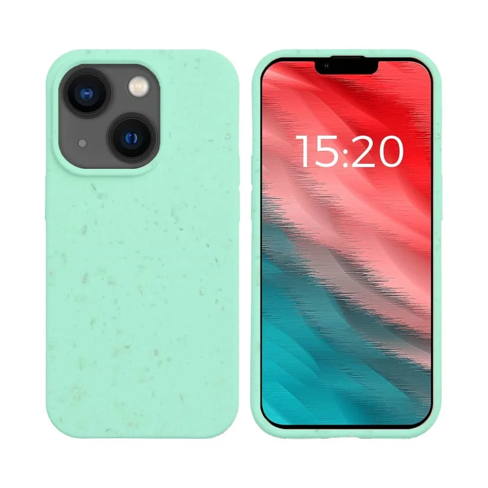 Coque Bambou Biodégradable PROTECT pour Apple iPhone 14 Plus Vert Menthe