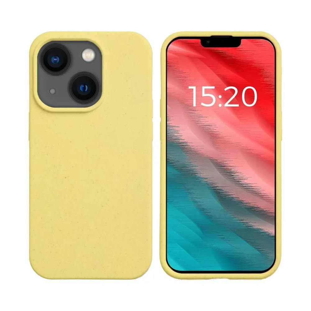 Coque Bambou Biodégradable PROTECT pour Apple iPhone 14 Plus Jaune