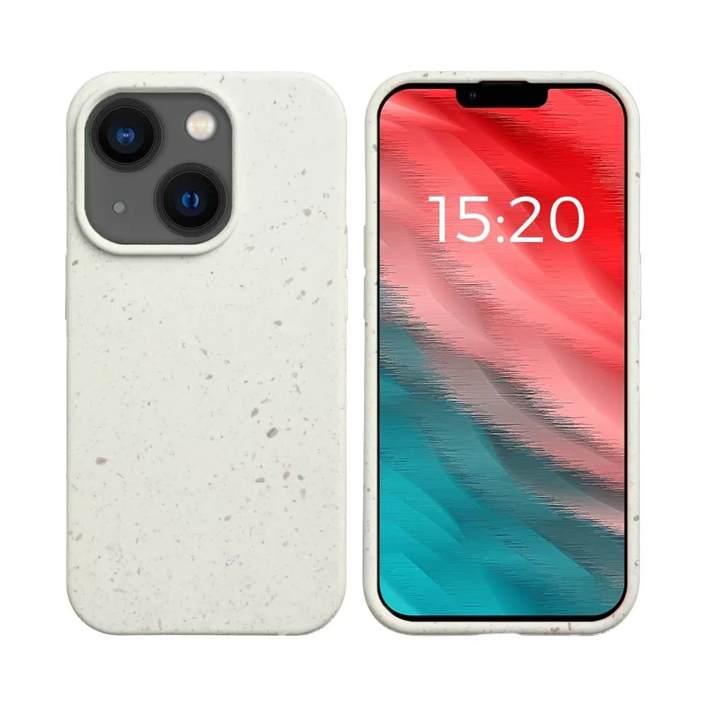 Coque Bambou Biodégradable PROTECT pour Apple iPhone 14 Plus Blanc