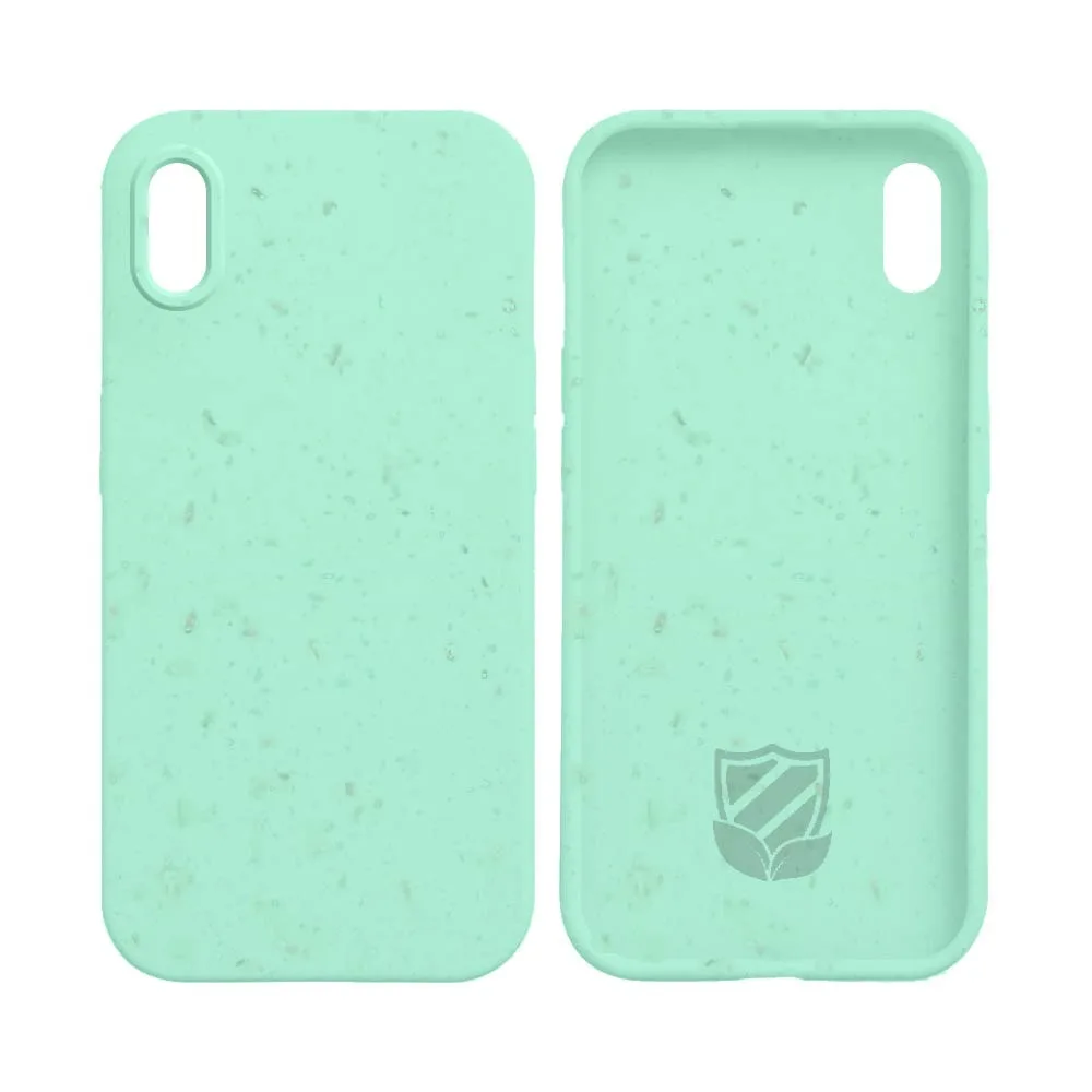 Coque Bambou Biodégradable PROTECT pour Apple iPhone XS Max Vert Menthe