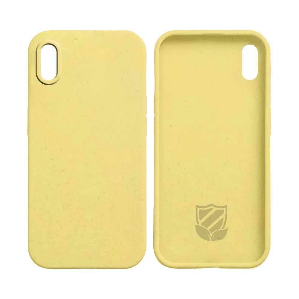 Coque Bambou Biodégradable PROTECT pour Apple iPhone X & XS Jaune