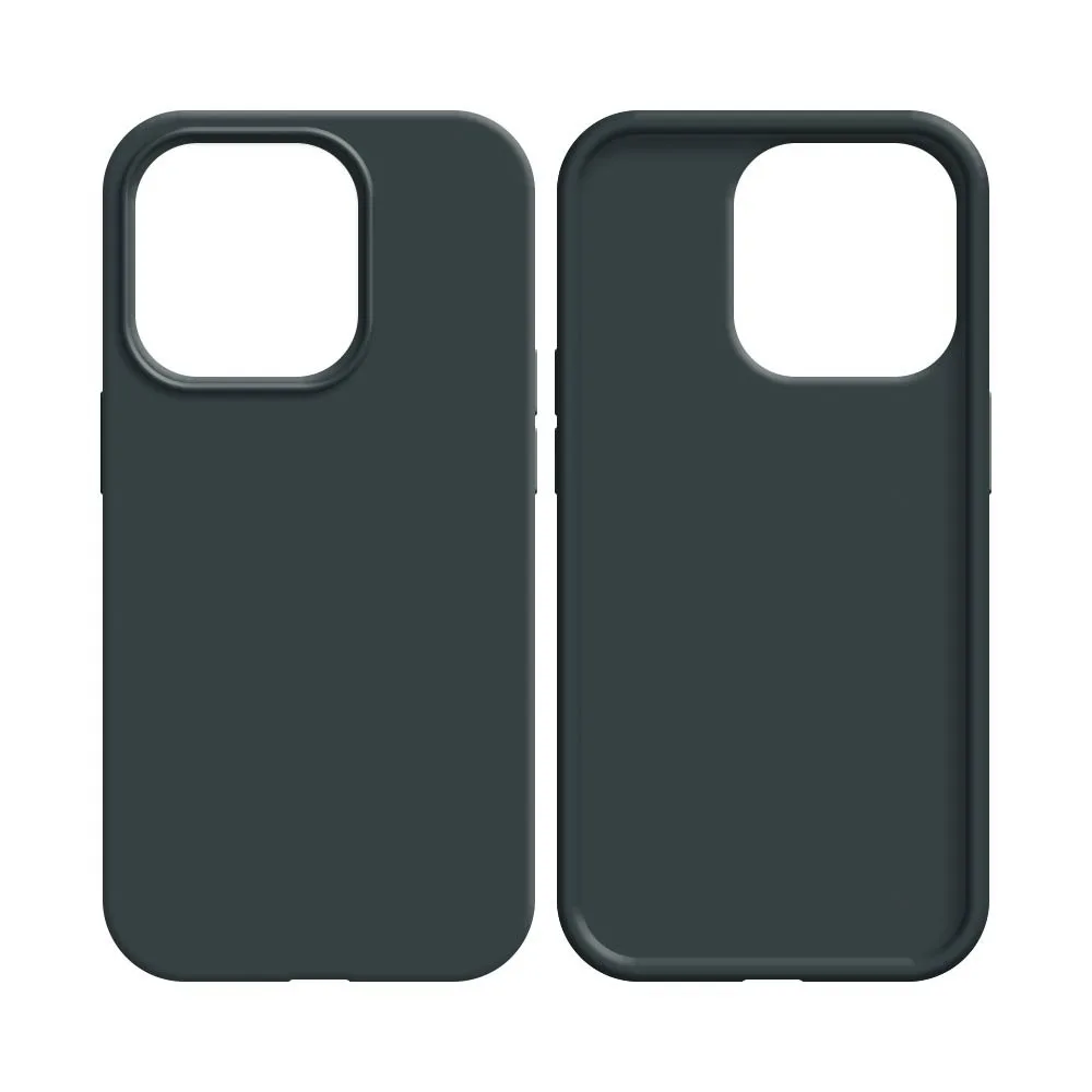 Coque Silicone Compatible pour Apple iPhone 14 Noir — vue 2