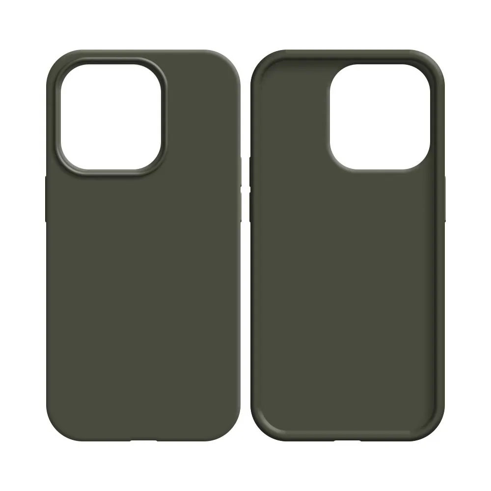 Coque Silicone Compatible pour Apple iPhone 14 Gris Foncé