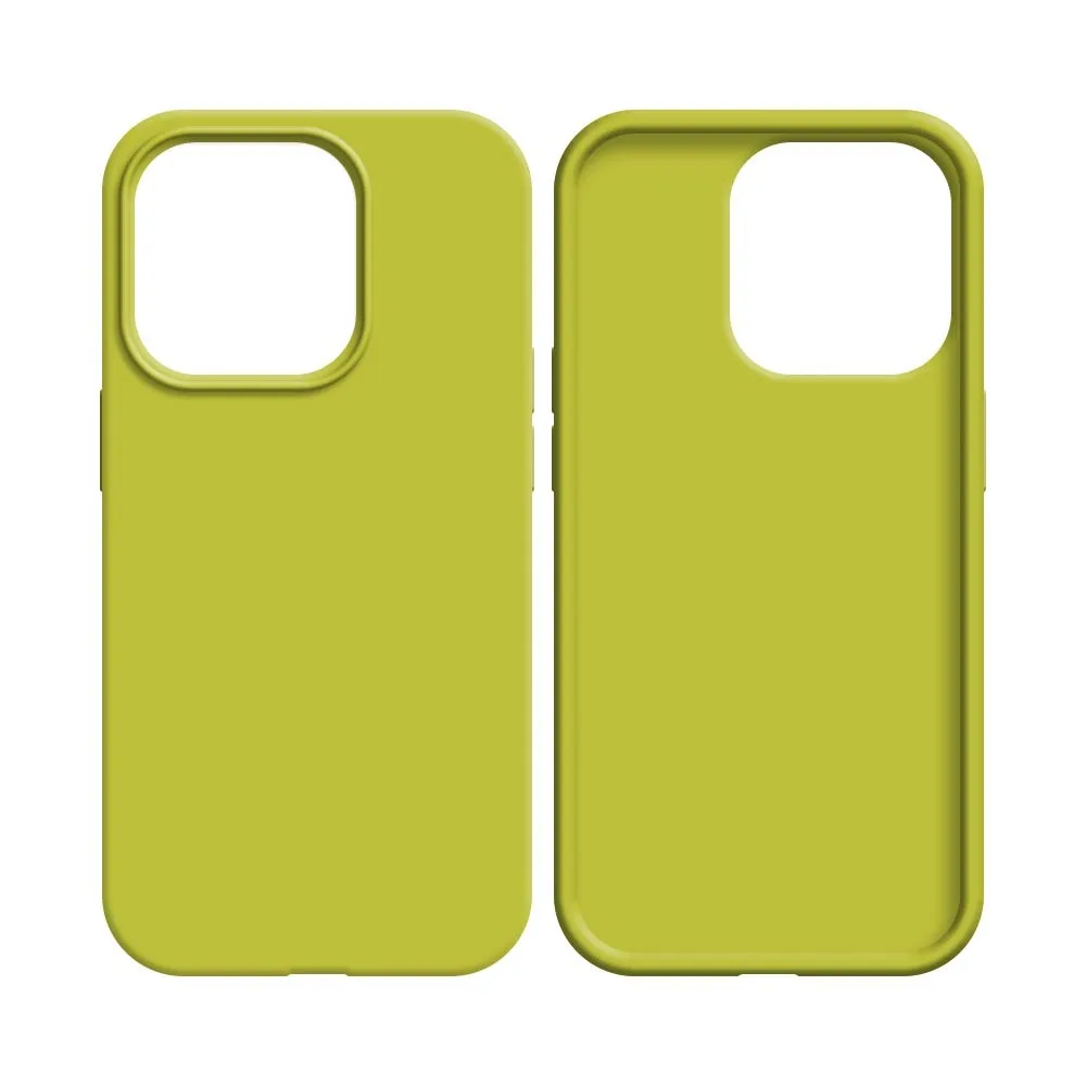 Coque Silicone Compatible pour Apple iPhone 14 Jaune