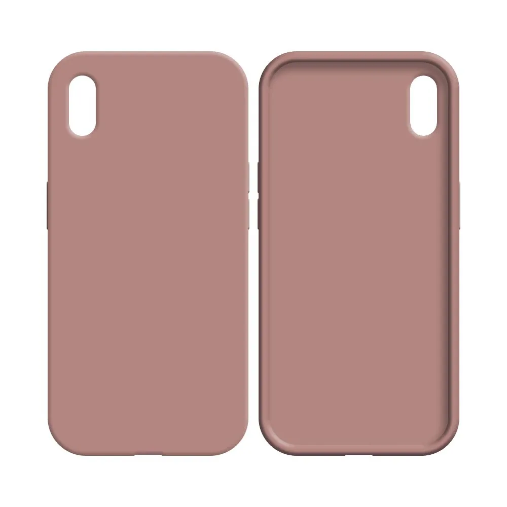 Coque Silicone Compatible pour Apple iPhone X & XS Rose