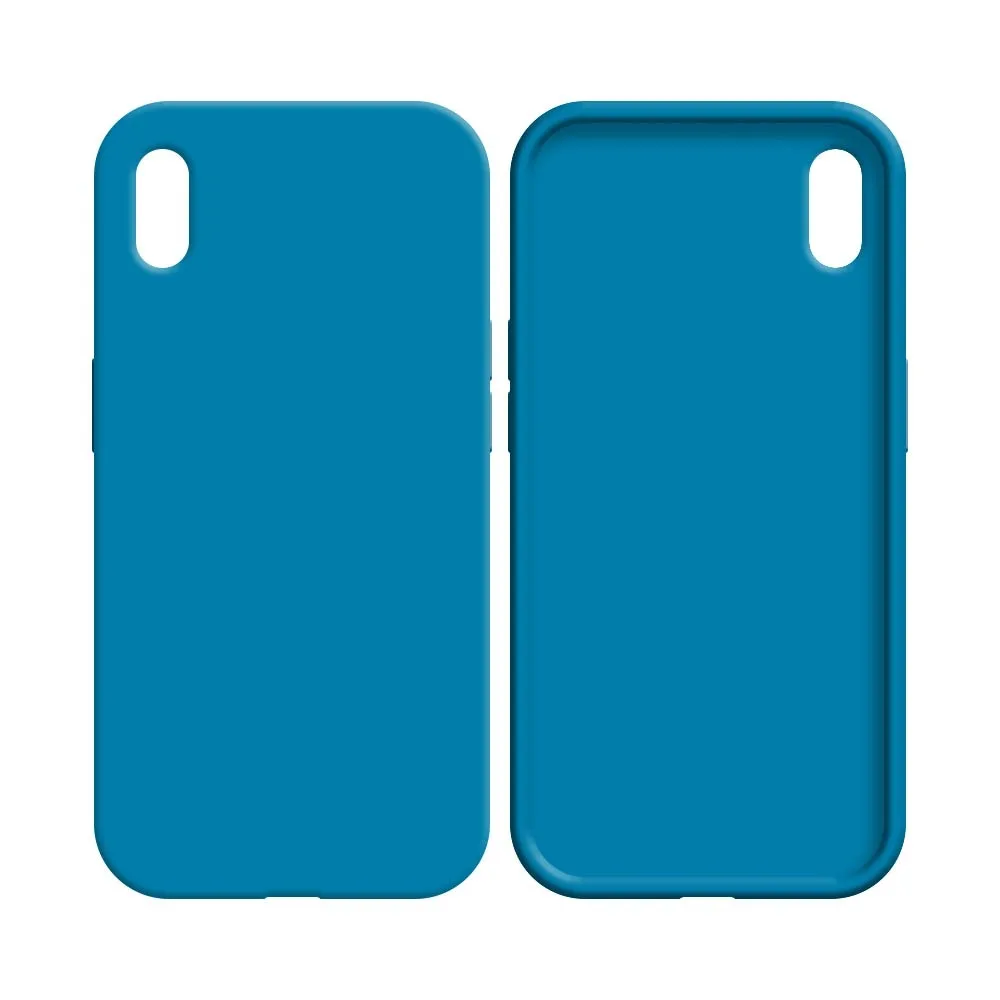 Coque Silicone Compatible pour Apple iPhone XR Bleu Ciel