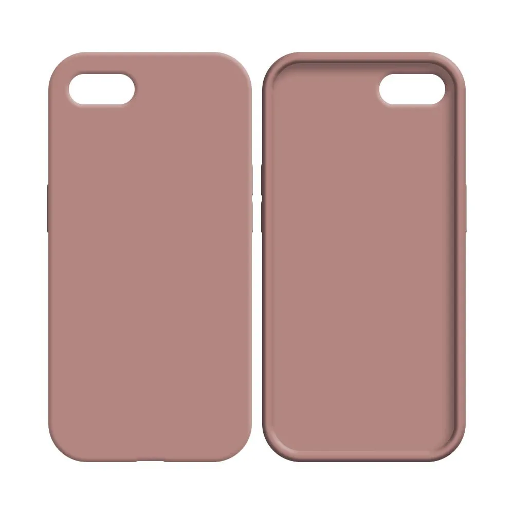 Coque Silicone Compatible pour Apple iPhone 7, 8, SE 2 & SE 3 Rose