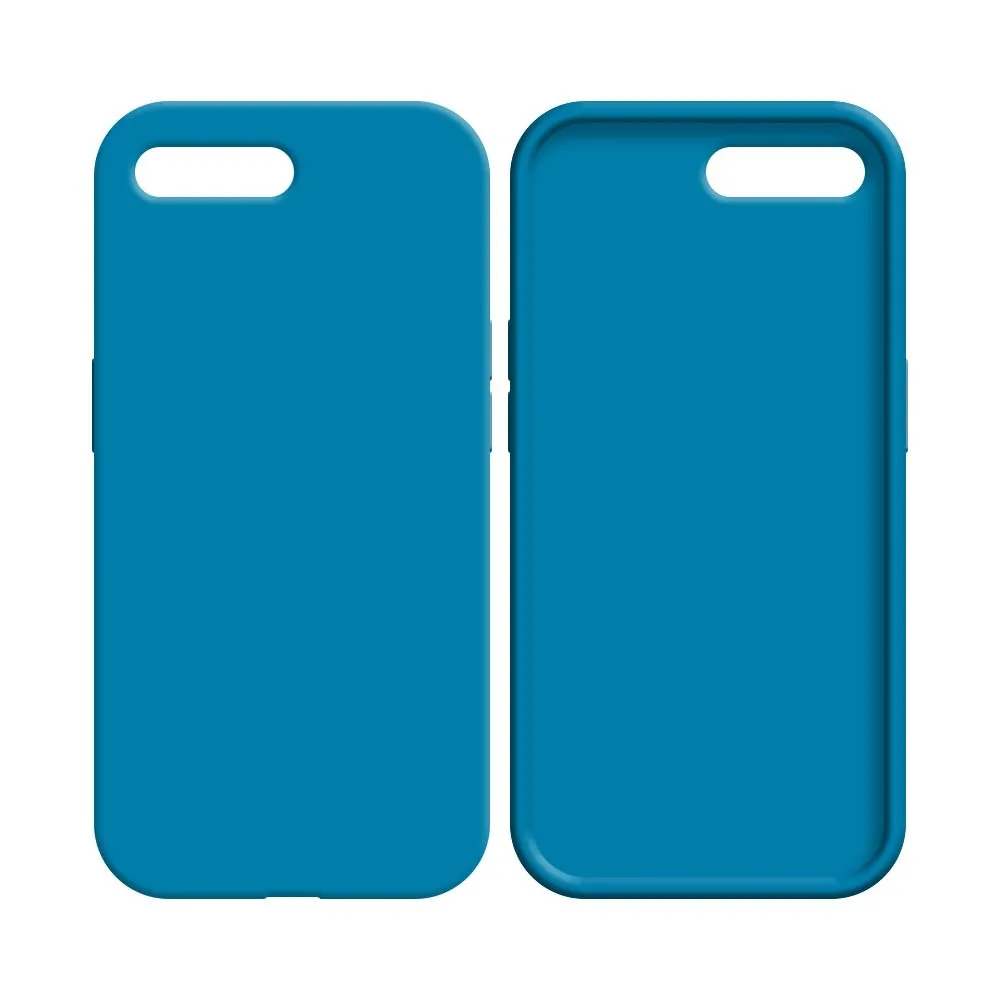 Coque Silicone Compatible pour Apple iPhone 7 Plus & 8 Plus Bleu Ciel