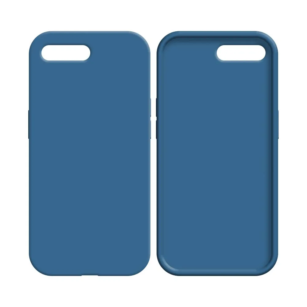 Coque Silicone Compatible pour Apple iPhone 7 Plus & 8 Plus Bleu Marine