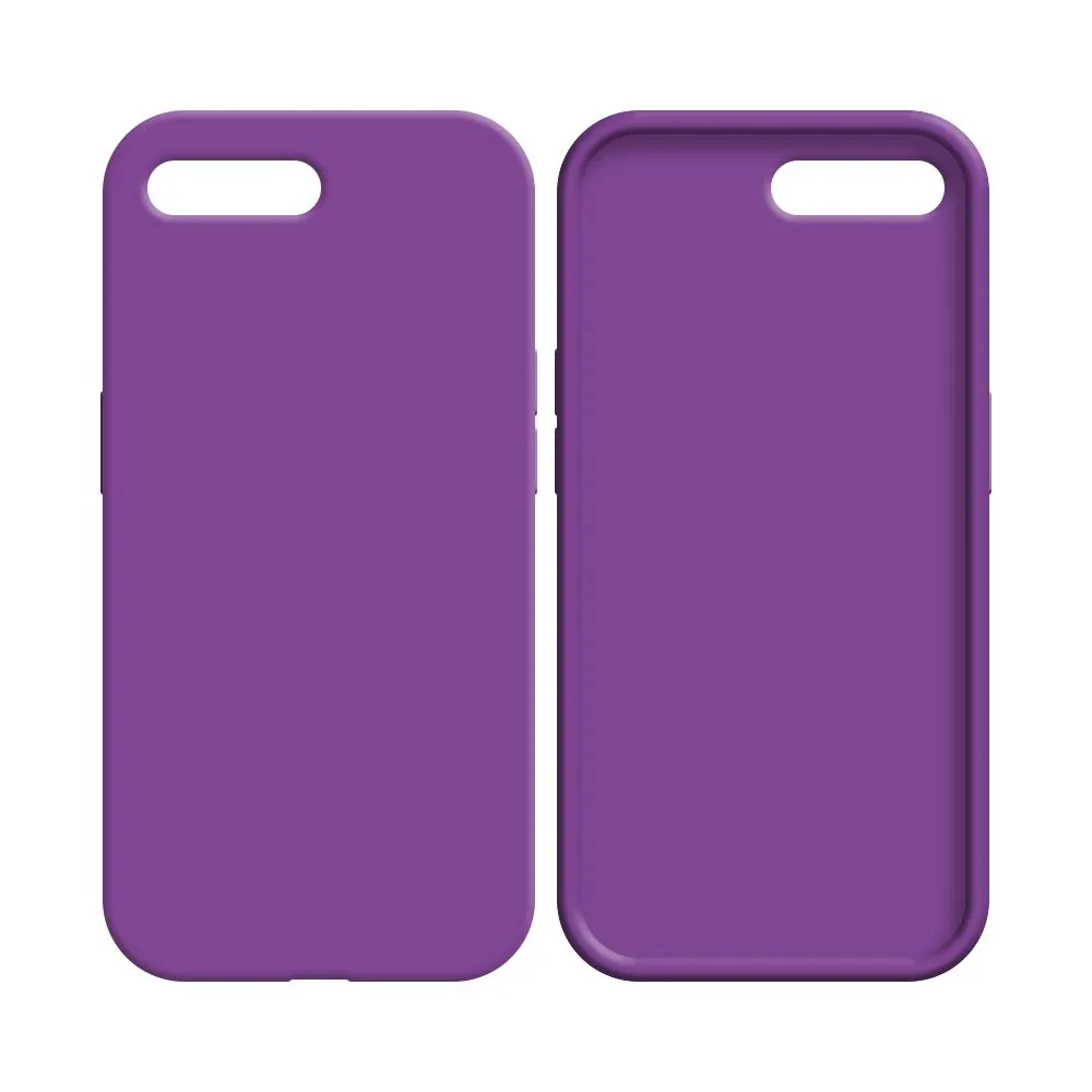 Coque Silicone Compatible pour Apple iPhone 7 Plus & 8 Plus Mauve