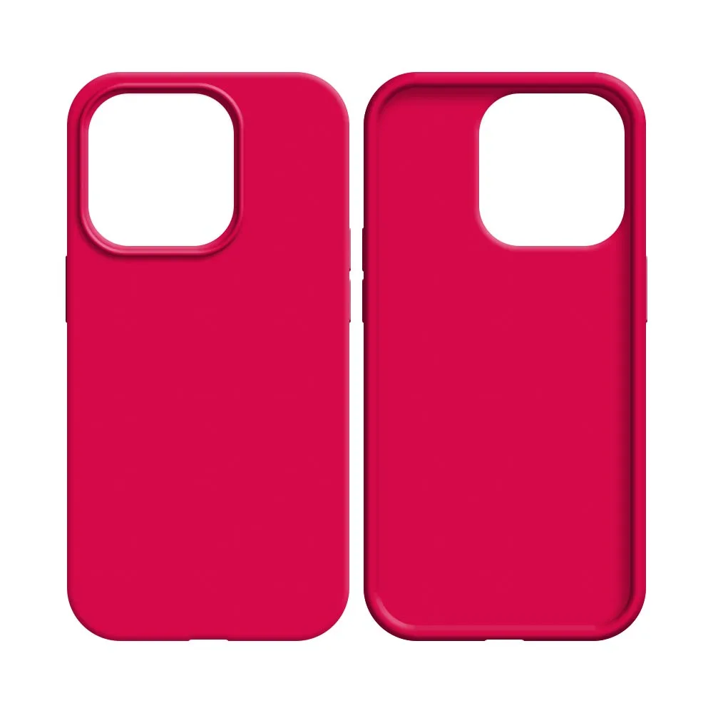 Coque Silicone Compatible pour Apple iPhone 14 Plus Rose Vif