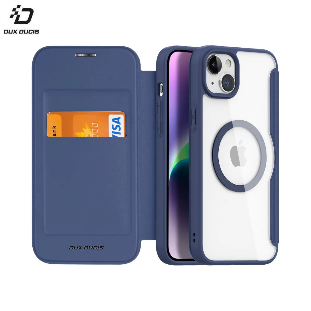 Housse de Protection Skin X Pro Dux Ducis pour Apple iPhone 15 MagSafe Bleu — vue 2