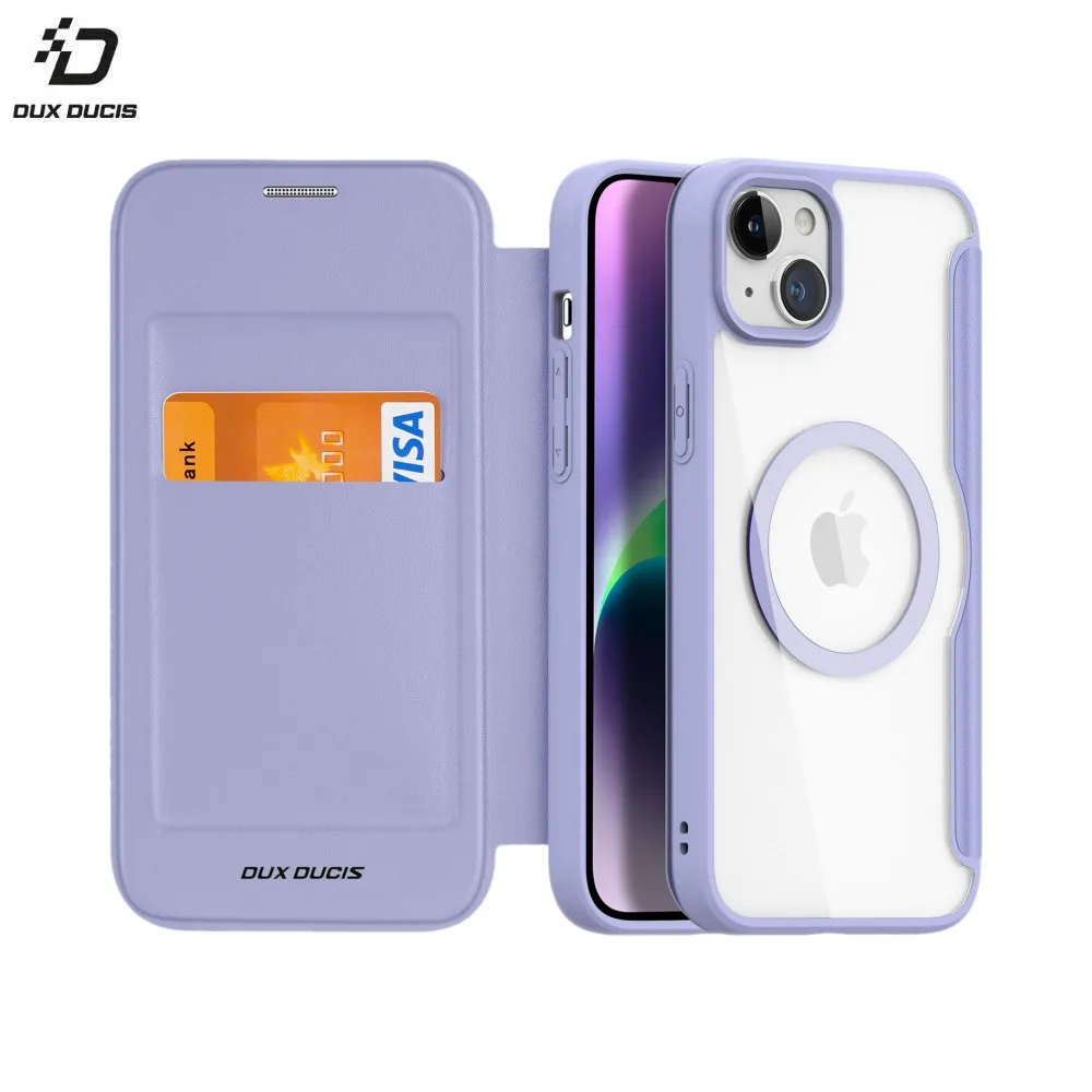Housse de Protection Skin X Pro Dux Ducis pour Apple iPhone 15 Plus MagSafe Violet