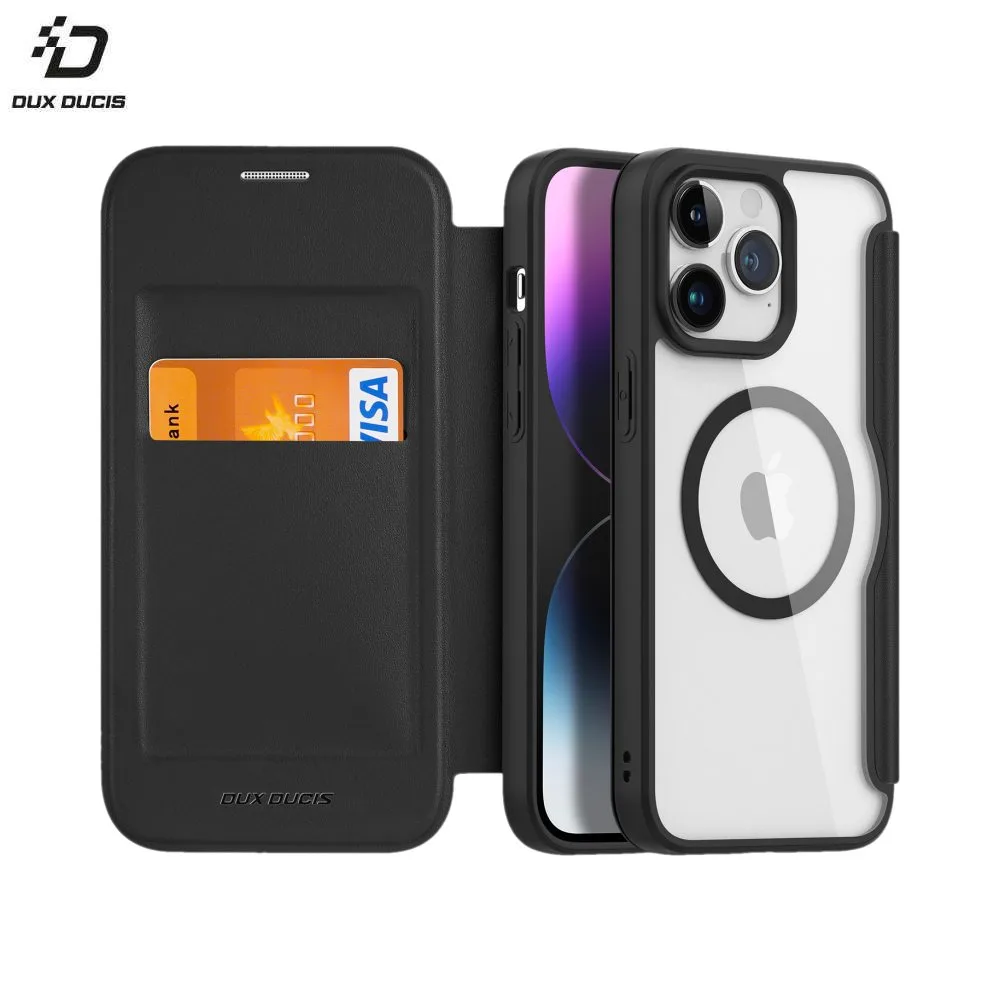 Housse de Protection Skin X Pro Dux Ducis pour Apple iPhone 15 Pro Max MagSafe Noir — vue 2