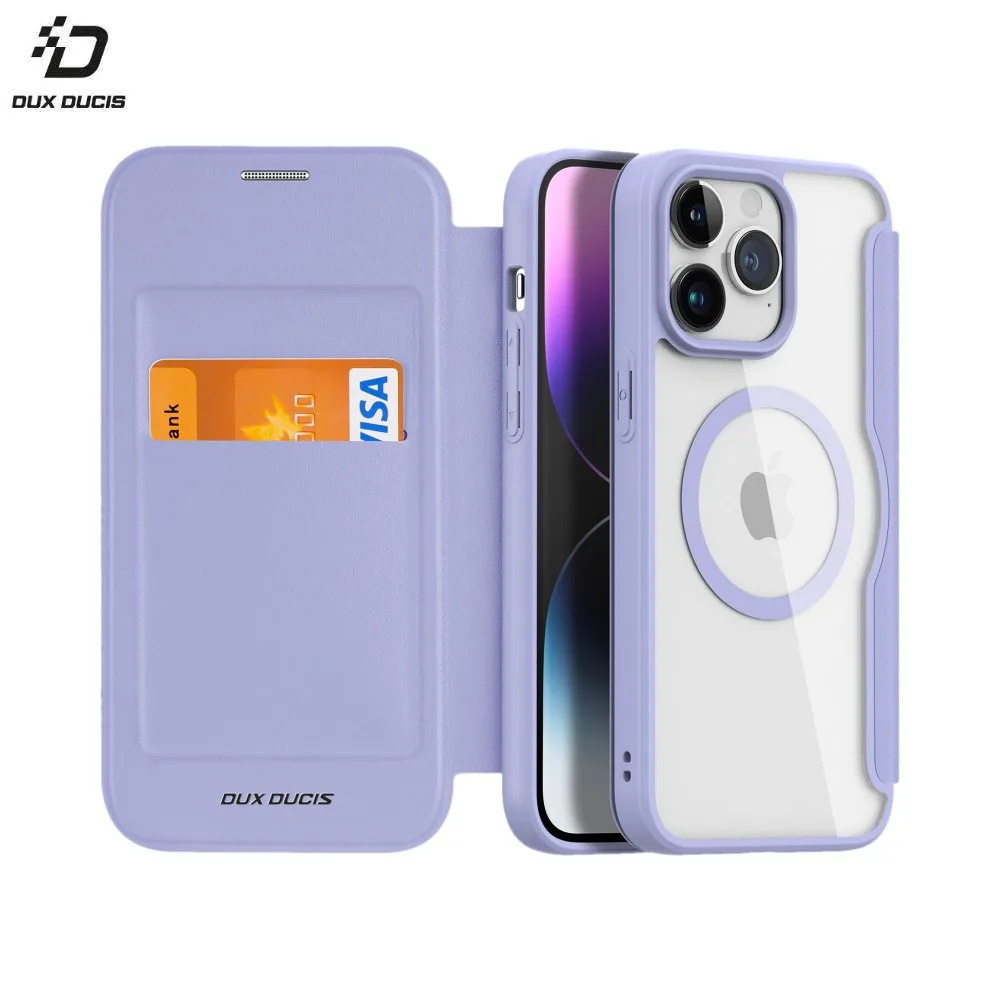 Housse de Protection Skin X Pro Dux Ducis pour Apple iPhone 15 Pro MagSafe Violet — vue 2