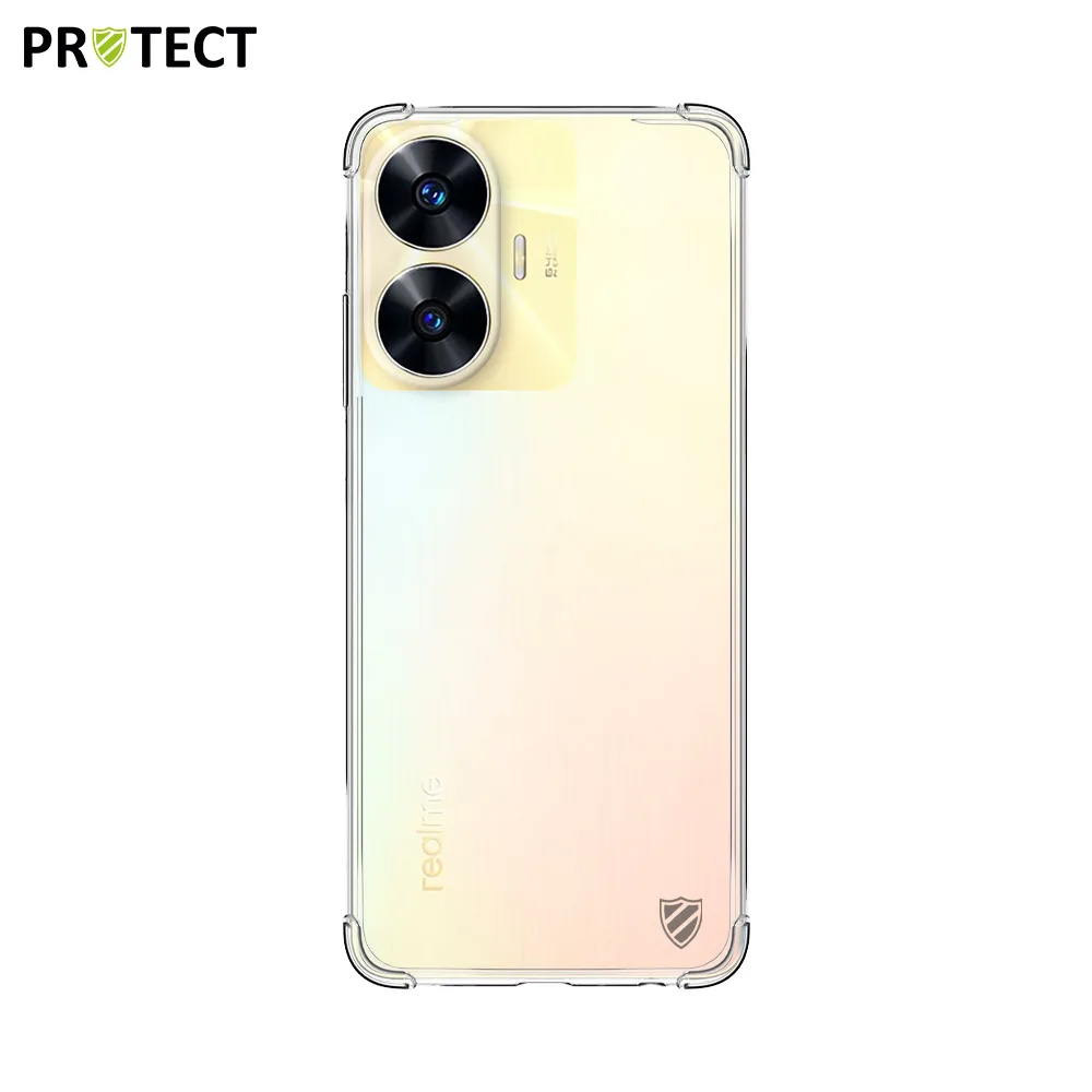 Coque Silicone Renforcée PROTECT pour Realme C55 Transparent — vue 2