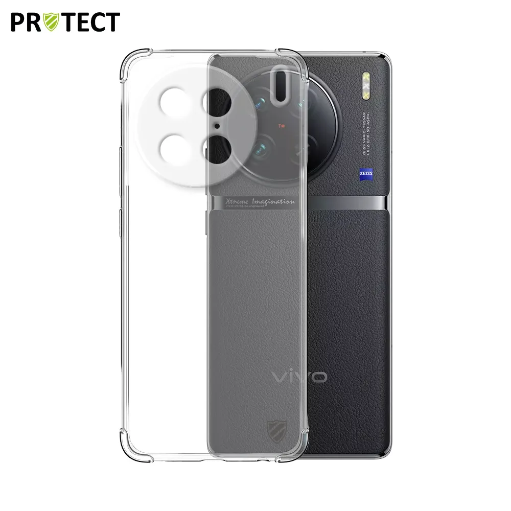 Coque Silicone Renforcée PROTECT pour Vivo X90 Pro Transparent