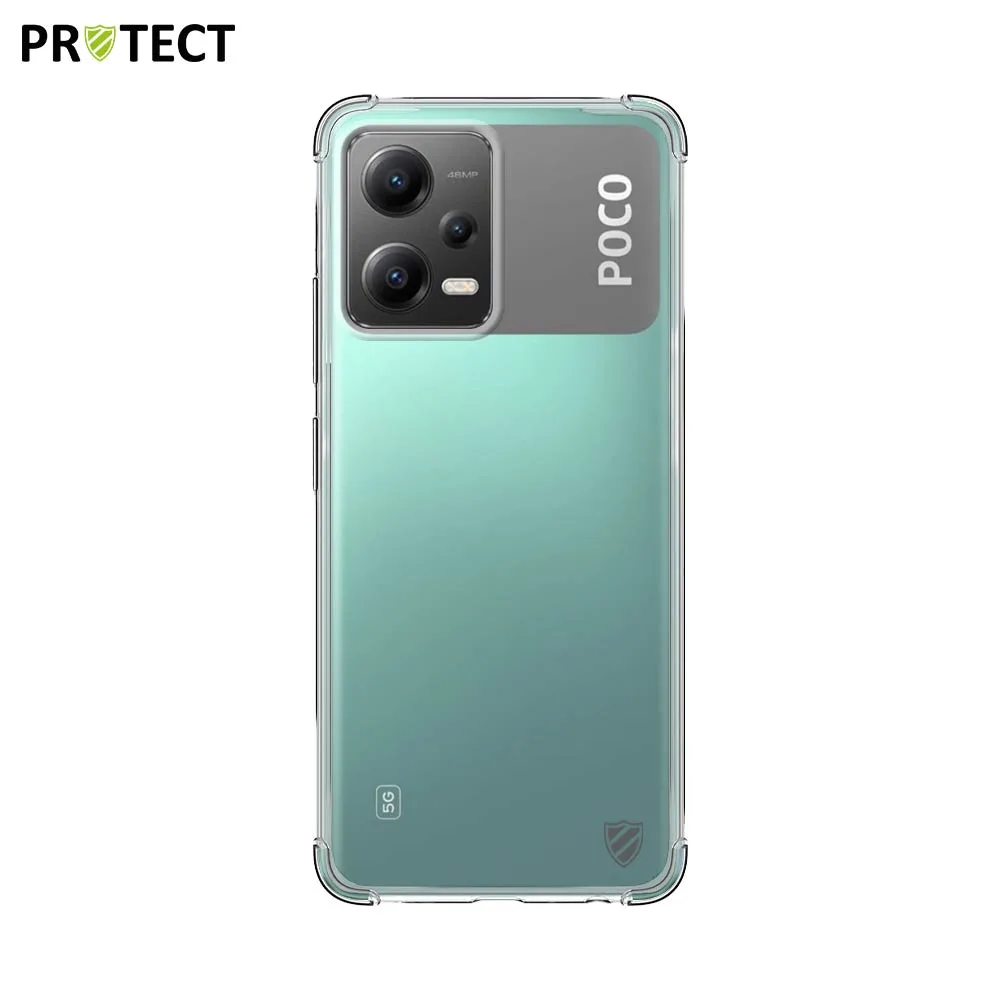 Coque Silicone Renforcée PROTECT pour Xiaomi POCO X5 5G & Redmi Note 12 5G Transparent — vue 2