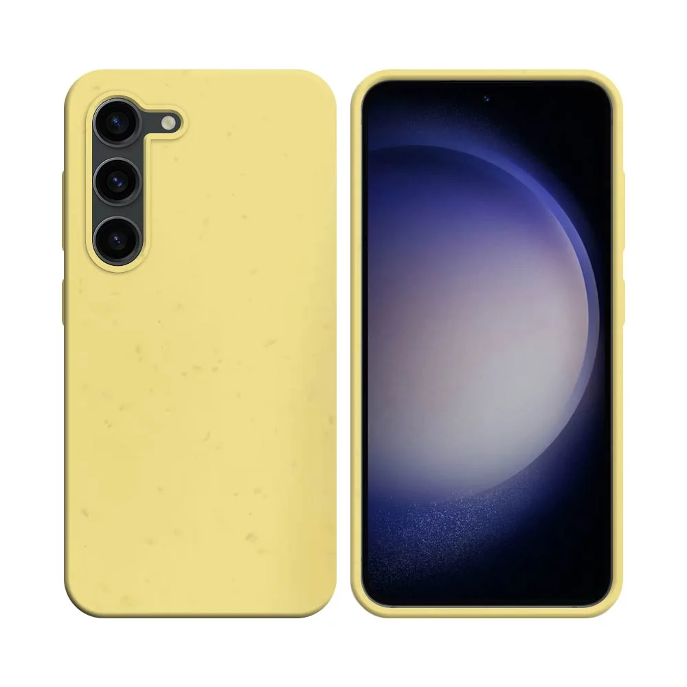 Coque Bambou Biodégradable PROTECT pour Samsung Galaxy S23 5G S911 Jaune