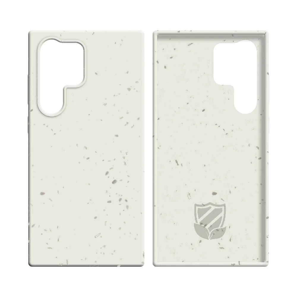 Coque Bambou Biodégradable PROTECT pour Samsung Galaxy S22 Ultra S908 Blanc — vue 2