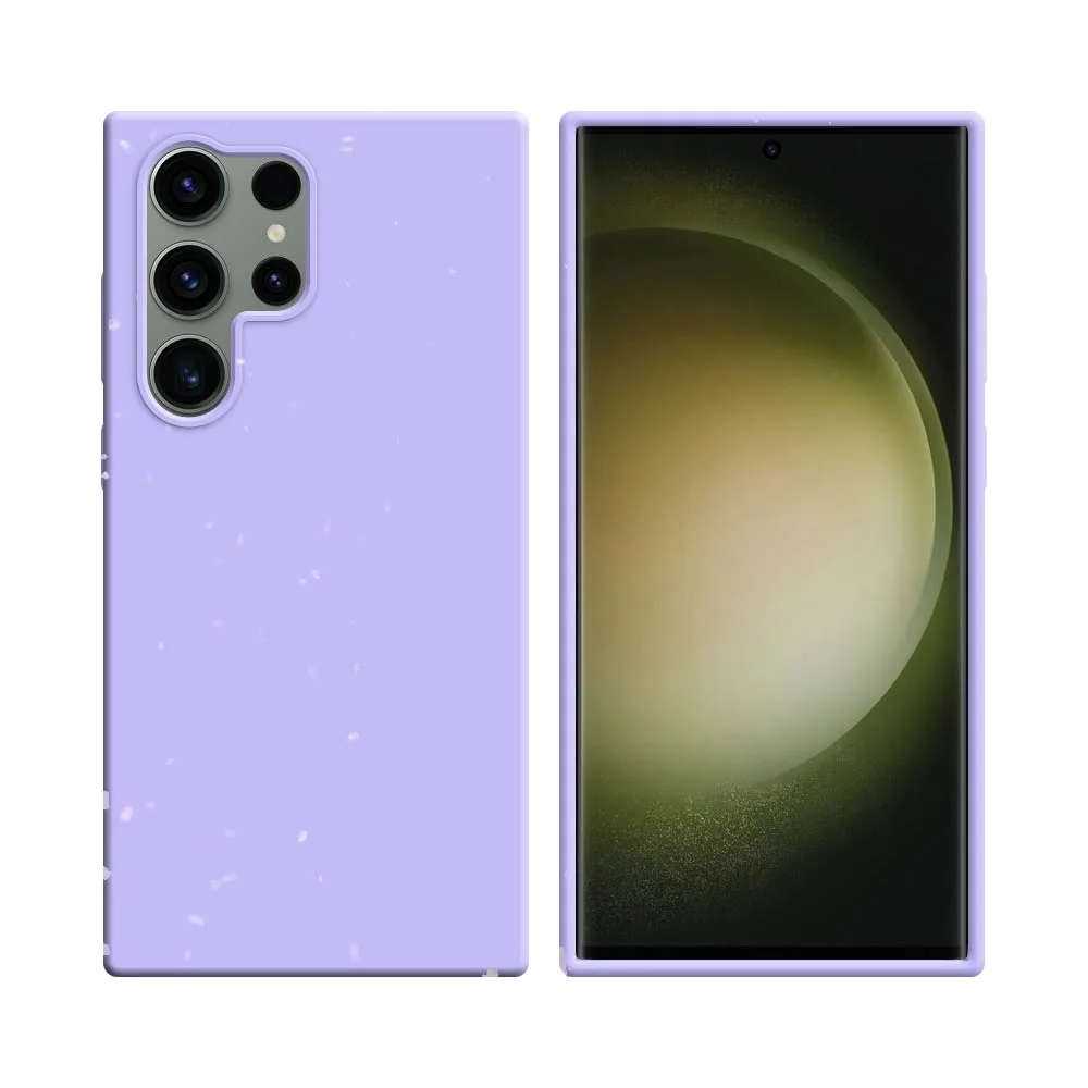 Coque Bambou Biodégradable PROTECT pour Samsung Galaxy S23 Ultra 5G S918 Violet