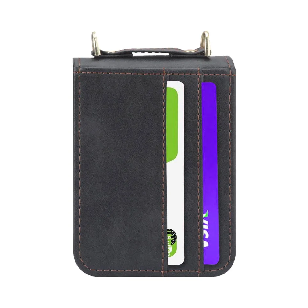 Housse de Protection Samsung Galaxy Z Flip 3 5G F711 avec Lanière Noir — vue 4