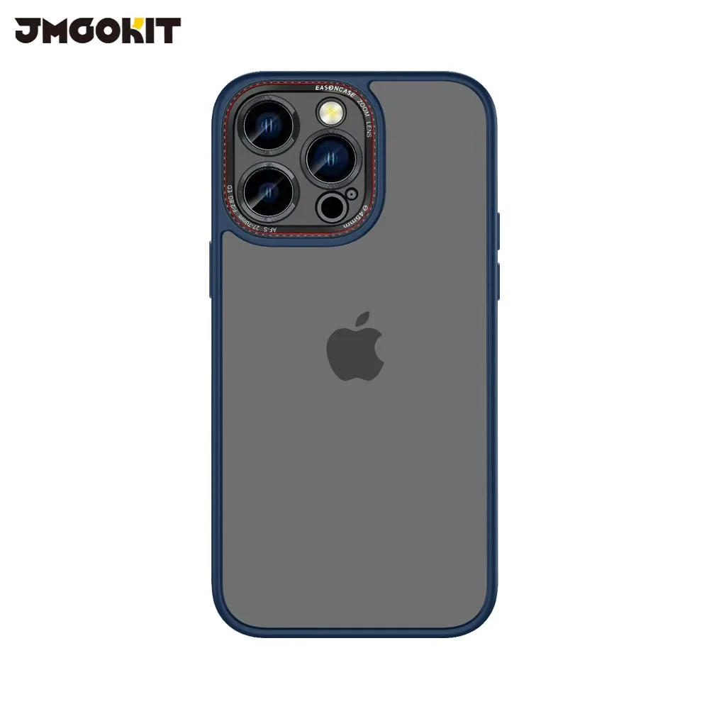 Coque de Protection Canon Lens JMGOKIT pour Apple iPhone 12 Pro Max Bleu