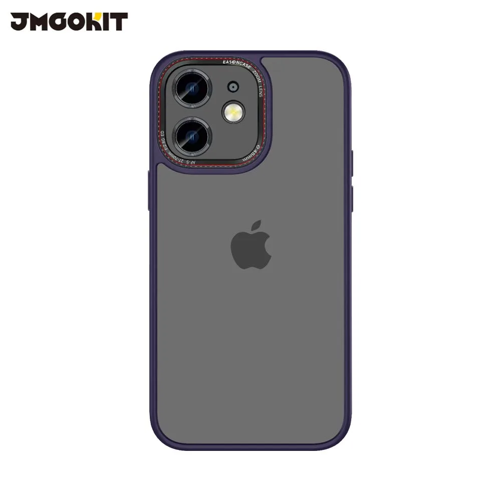 Coque de Protection Canon Lens JMGOKIT pour Apple iPhone 12 Violet