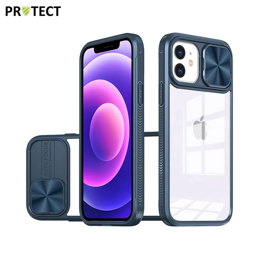 Coque de Protection IE027 PROTECT pour Apple iPhone 12 Bleu Marine