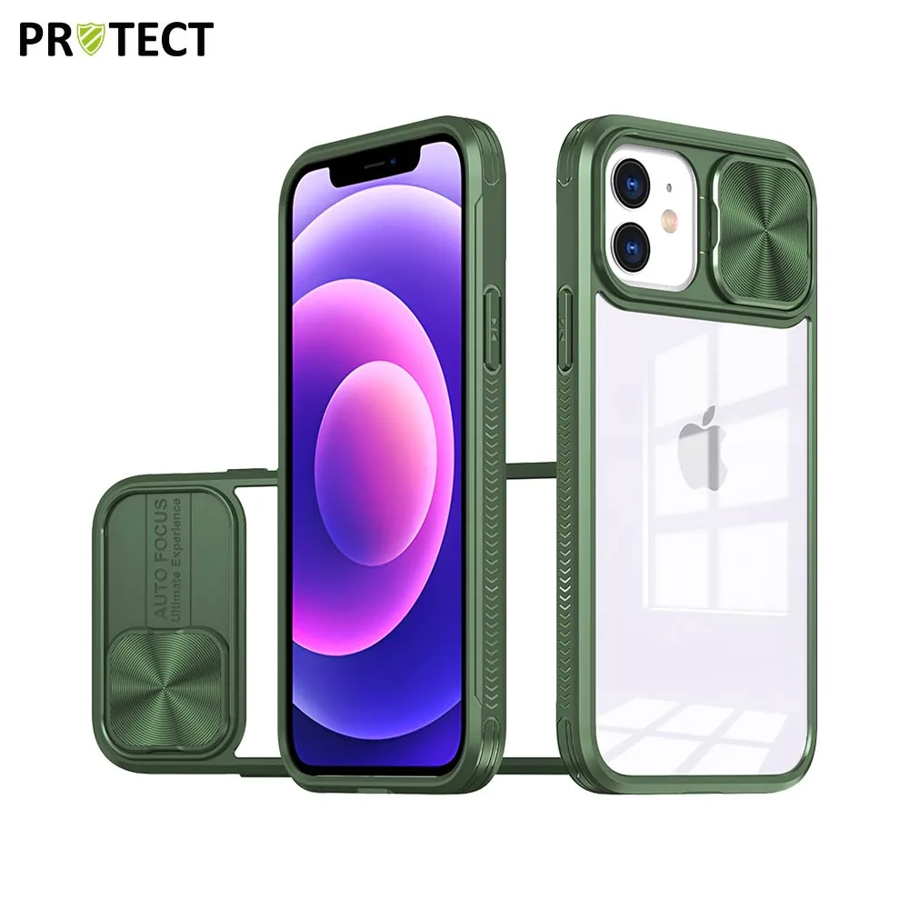 Coque de Protection IE027 PROTECT pour Apple iPhone 12 Vert Foncé